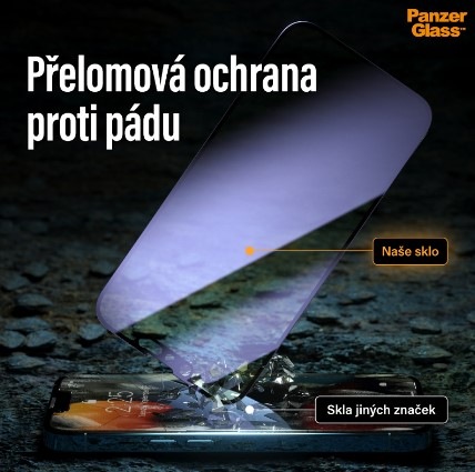 Tvrzené sklo PanzerGlass Edge-to-Edge na Apple iPhone XR/11 černé PanzerGlass Edge-to-Edge Antibacterial na Apple iPhone 12/12 Pro, černá