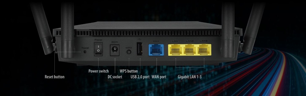 Router Asus RT-AX1800U černý Asus RT-AX1800U