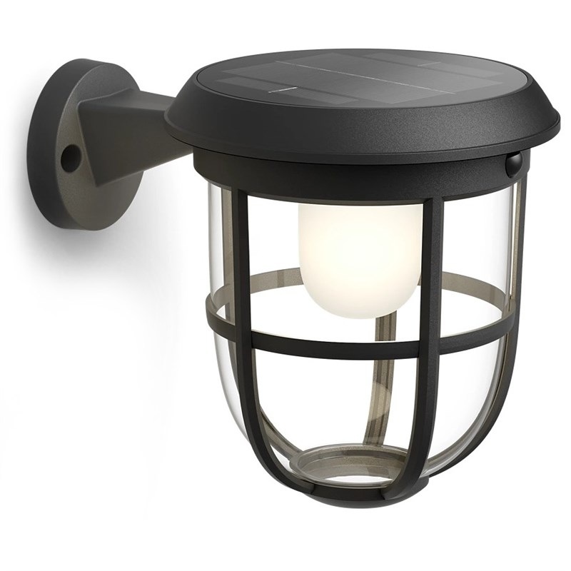 Nástěnné svítidlo Philips Radii, 3000 K černé