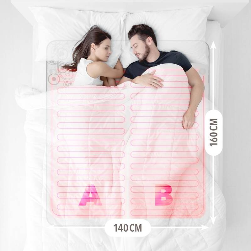 Vyhřívací deka Lanaform Heating Blanket S2 šedá/bílá Vyhřívací deka Lanaform Heating Blanket S2 šedá/bílá