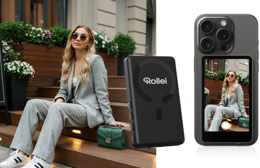 Rollei Easy Creator Selfie Monitor, černá