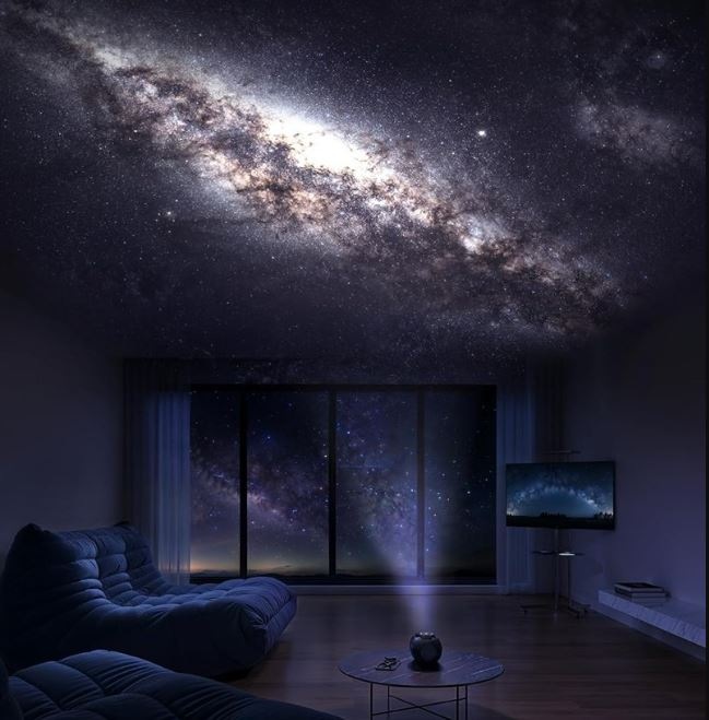 Projekce noční oblohy s Govee Galaxy Light Projector 2 Pro