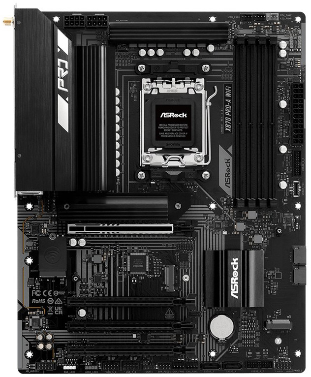 Základní deska ASRock X870 PRO-A WIFI, černá barva