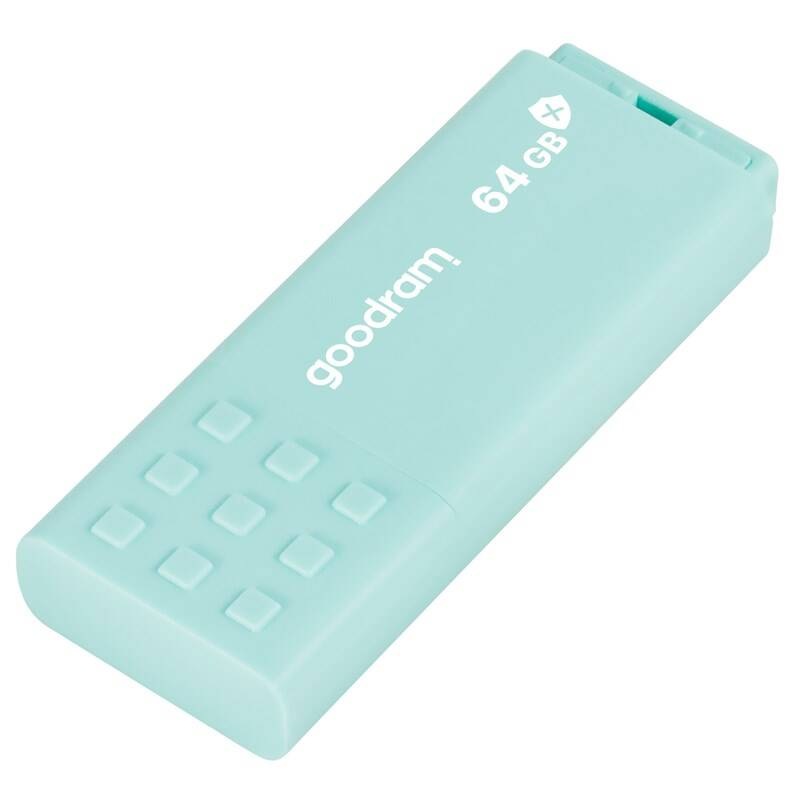 USB Flash Goodram UME3 CARE 64GB USB 3.0 tyrkysový