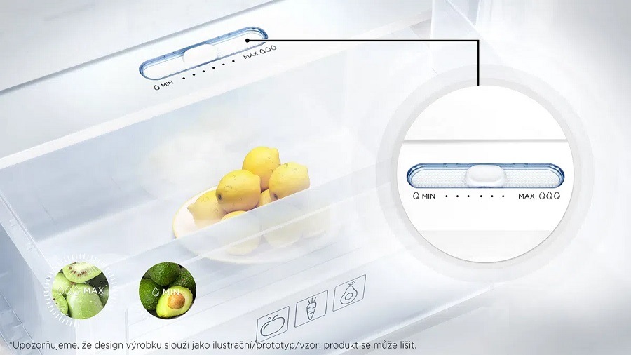 Americká lednice TCL RC605SXD0 nerez Chladnička americká TCL RC605SXD0, NoFrost, FreshBox s nastavitelnou vlhkostí