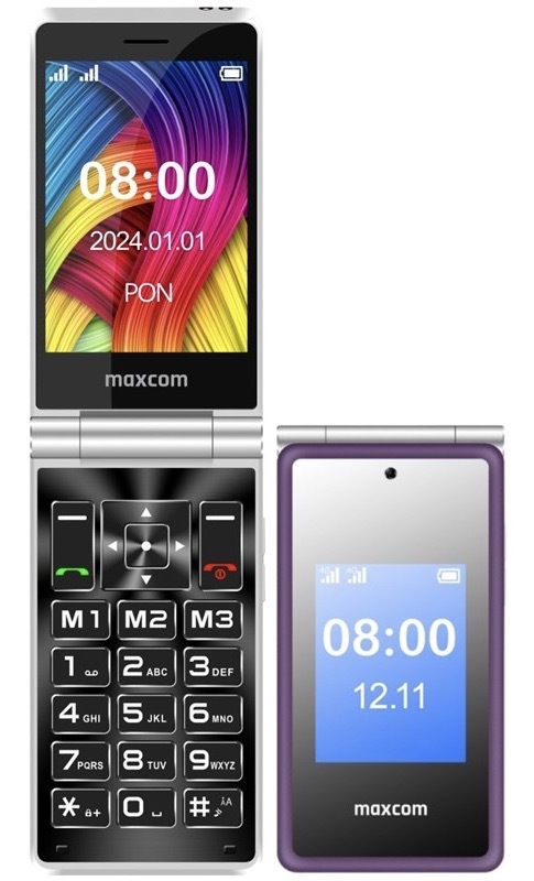 Mobilní telefon MaxCom Comfort MM835 fialový