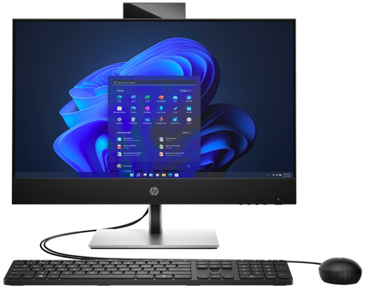 Počítač All In One HP ProOne 440 G9 23.8", bezdotykový, i7-12700T, SSD 512GB, UHD Graphics 770, Microsoft Windows 11 Pro - černý/stříbrný