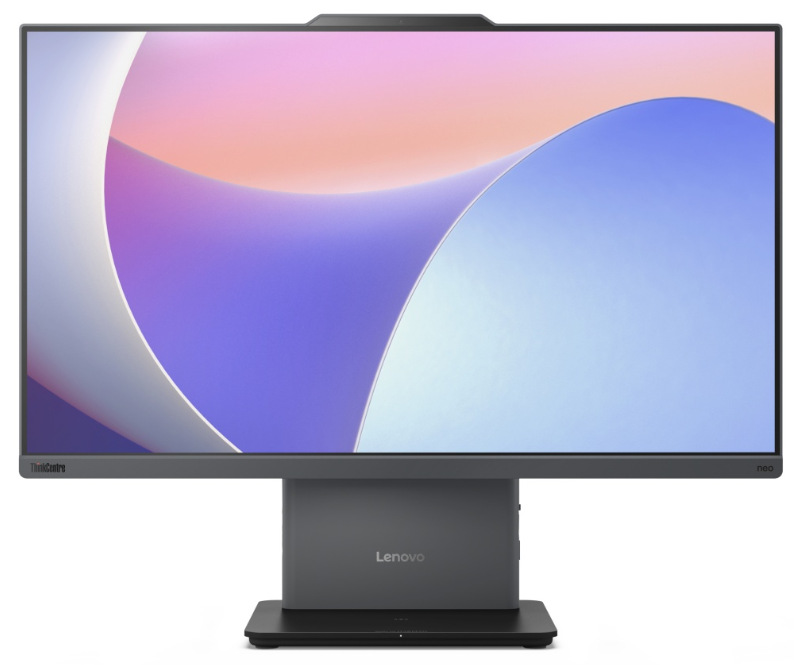Počítač All In One Lenovo ThinkCentre neo 50a 27 Gen 5 šedý Detail počítače AIO Lenovo z přední strany