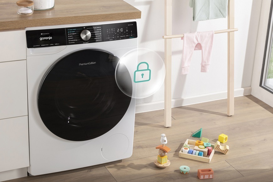 Pračka Gorenje Advanced WSAP84AWI bílá Pračka Gorenje WSAP84AWI, dětský zámek