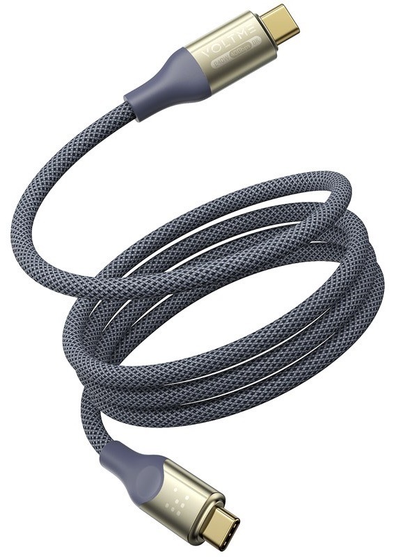 Kabel Voltme Powerlink Utron Series USB-C/USB-C, CTC 5A/240W 2m šedý/modrý