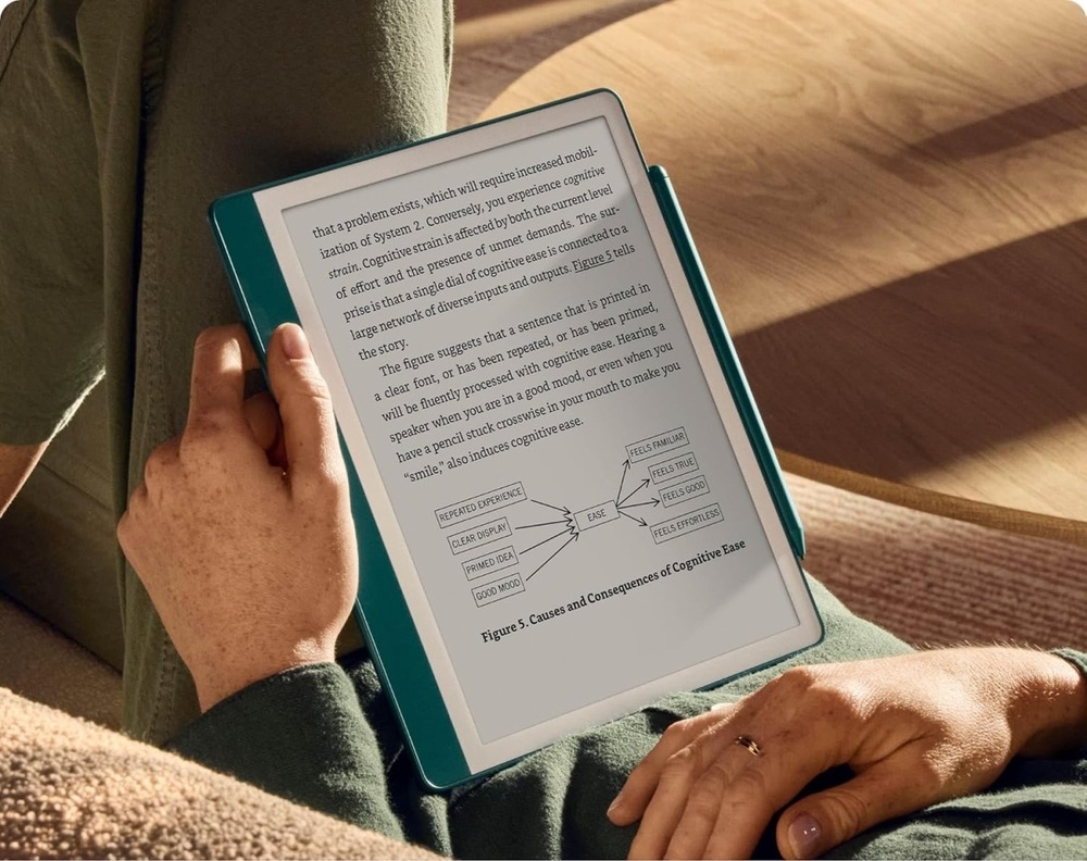 Čtečka e-knih Amazon Kindle Scribe 2024 32 GB + dotykové pero - bez reklam černá
