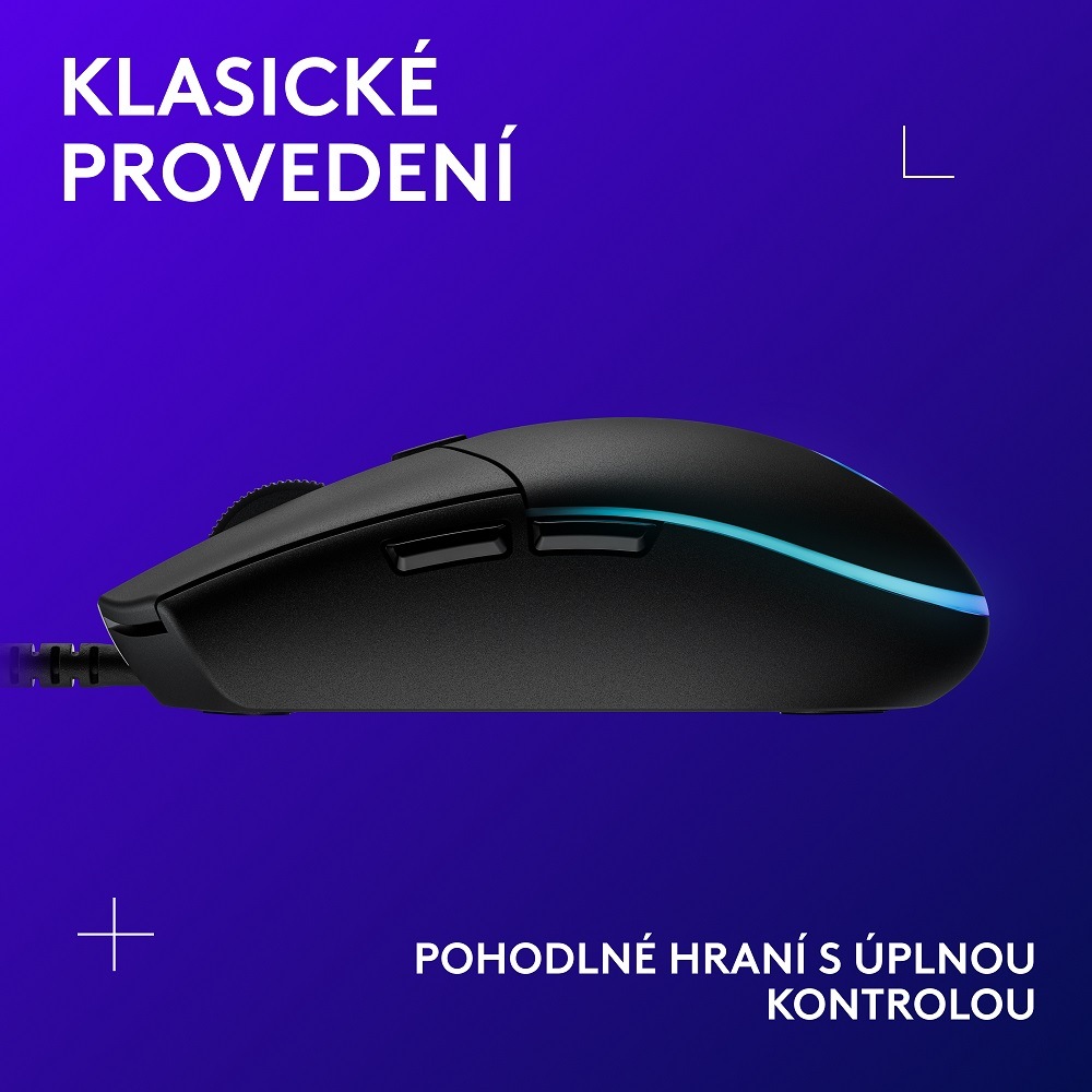 Myš Logitech G102 Lightsync fialová