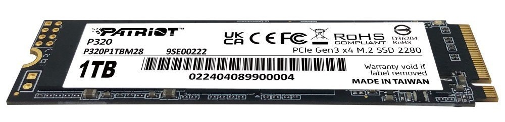 SSD Patriot P320 1TB NVMe SSD Patriot P320 1TB NVMe