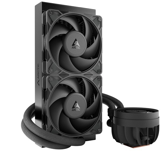 Vodní chladič Arctic Cooling Liquid Freezer III Pro 240 černý Detail obrázku chladiče.