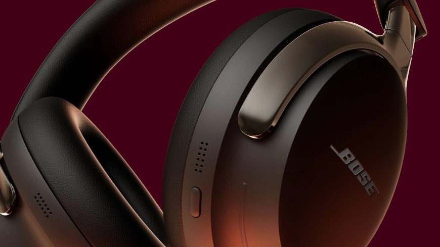 Sluchátka Bose QuietComfort Ultra Headphones 2nd Gen béžová Detail měkkých náušníků sluchátek QuietComfort Ultra Headphones 2nd Gen