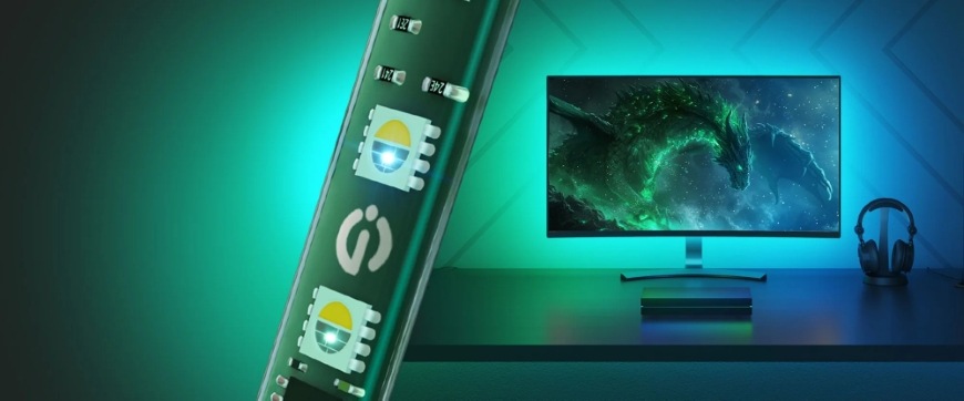 Detail LED pásku Govee AI Sync Box Kit 2 Smart