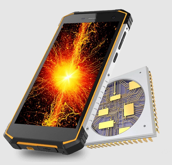 Mobilní telefon myPhone Hammer Energy X2 6 GB / 128 GB černý/oranžový Mobilní telefon myPhone Hammer Energy X2