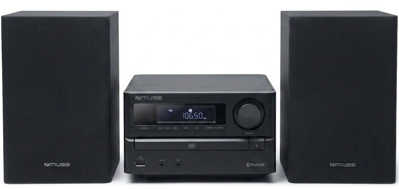 Mikrosystém MUSE M-62 FB s CD mechanikou, černá barva