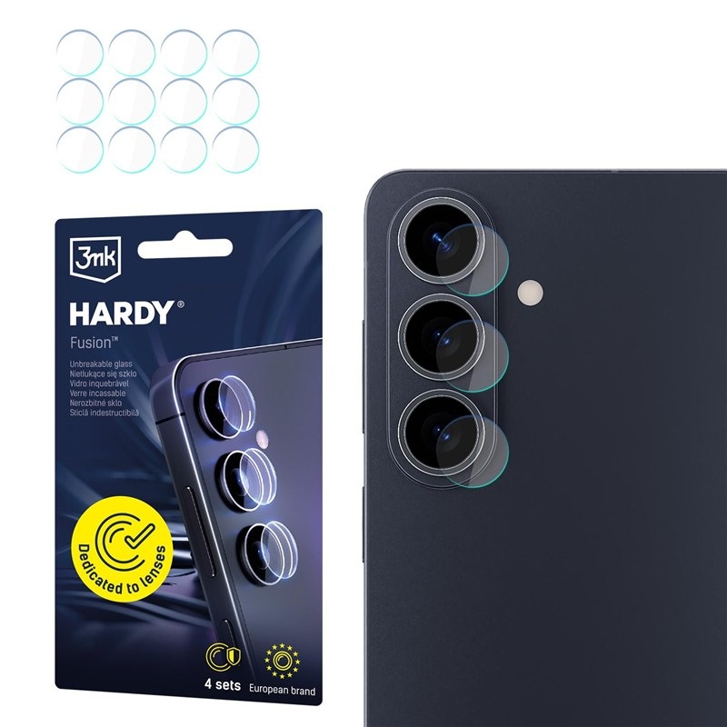 Ochranné sklo čočky fotoaparátu 3mk Samsung Galaxy S26 - Hardy Fusion Lens Protection - průhledné