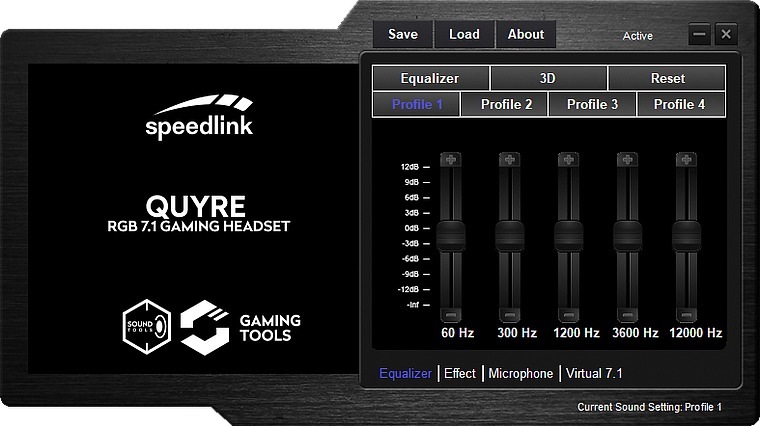 Headset Speed Link Quyre RGB 7.1 Gaming černý