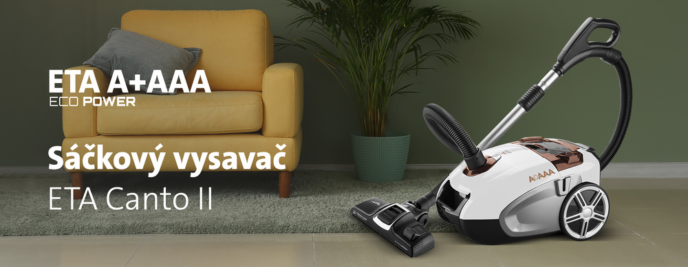 Podlahový vysavač ETA Canto II 3492 90020 bílý/bronzový