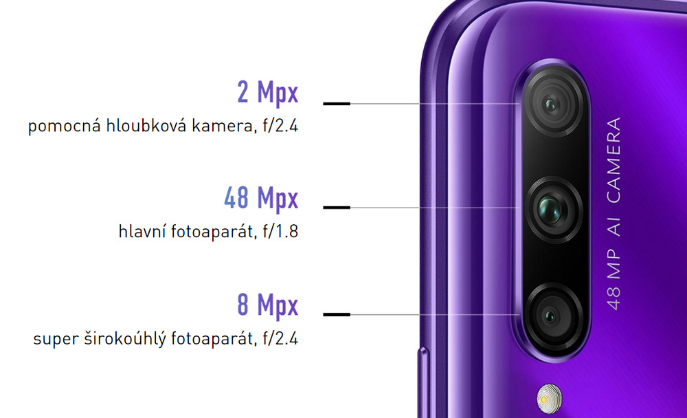 Mobilní telefon HONOR 9X Pro (HMS) fialový