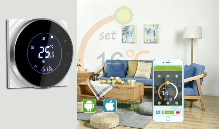 Termostat iQtech SmartLife GCLW-W, WiFi termostat pro bojlery a kotle s bezpotenciálovým spínáním bílý Termostat iQtech SmartLife GCLW-W, WiFi termostat pro bojlery a kotle s bezpotenciálovým spínáním bílý