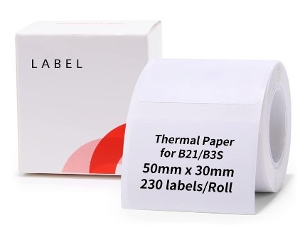 Papírový štítek Niimbot R 50x30mm 230ks pro B21 bílý