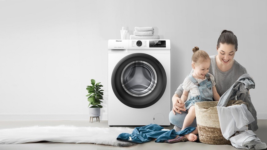 Předem plněná pračka Hisense WFQE7014EVM, bílá