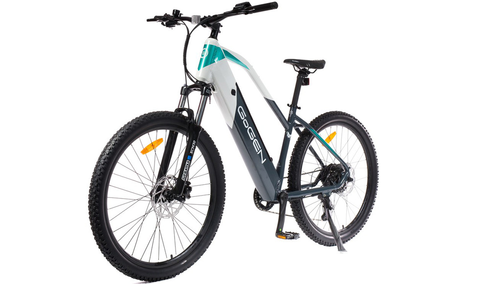 Shimano 1x9 a brzdy MT200 zaručují přesné řazení i spolehlivé brzdění za každého počasí.