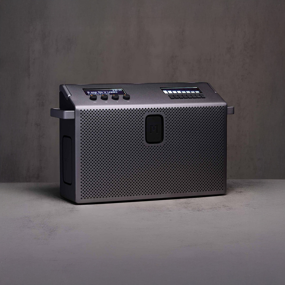 Přenosný reproduktor Mondo Speaker Large stříbrný Reproduktor Mondo Speaker Large s čistým zvukem