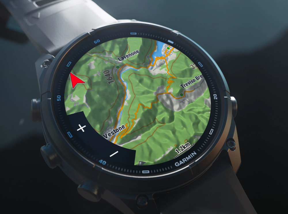 Garmin fénix 9 Pro mají barevné mapy TopoActive
