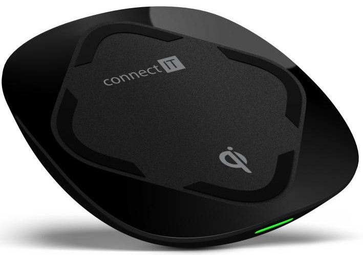 Bezdrátová nabíječka Connect IT Qi CERTIFIED Wireless Fast Charge černá