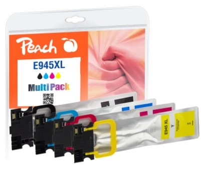 Inkoustová náplň Peach Epson 945XL, T9451, T9452, T9453, T9454, MultiPac, 1x 78, 3x 51 ml vícebarevná