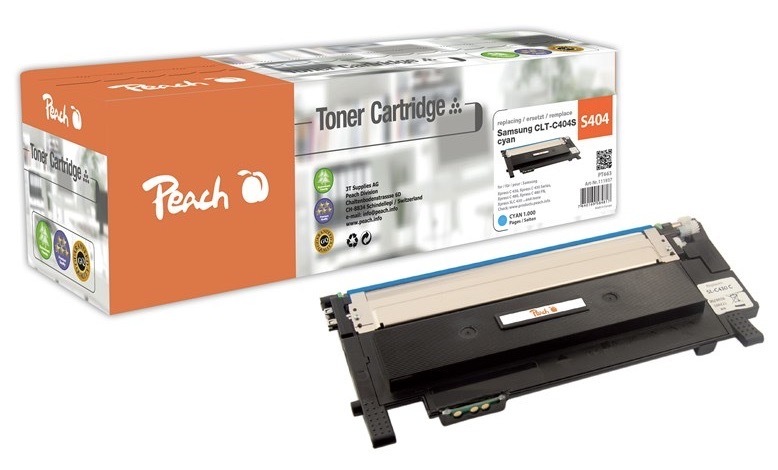 Toner Peach Samsung CLT-C404S, 1000 stran azurový