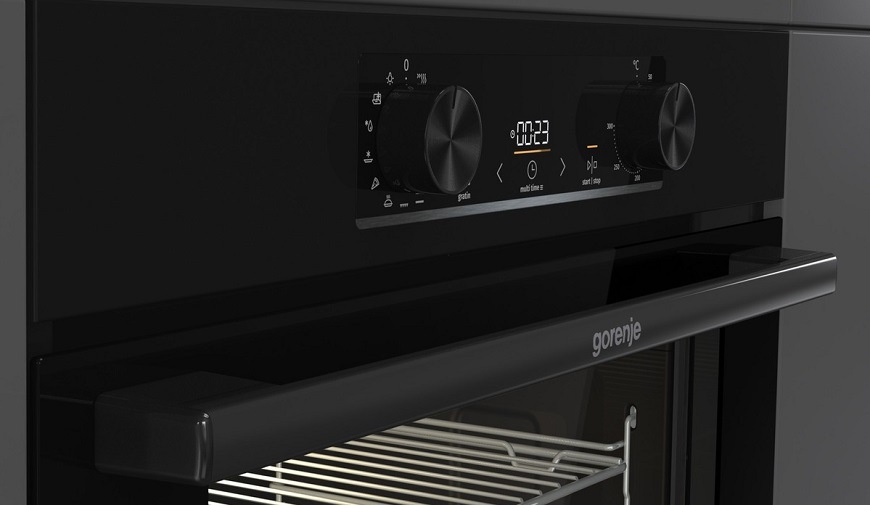 Multifunkční vestavná trouba Gorenje BOP6737E02BK, Ventilační systém DC+