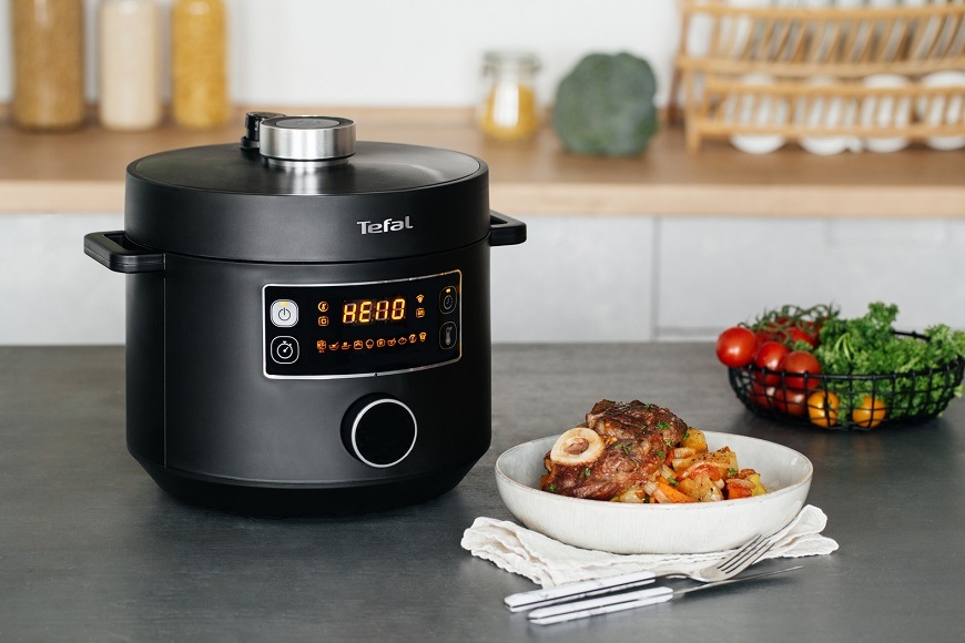Multifunkční tlakový hrnec Tefal TURBO CUISINE CY754830 černý Multifunkční tlakový hrnec Tefal TURBO CUISINE CY754830 černý