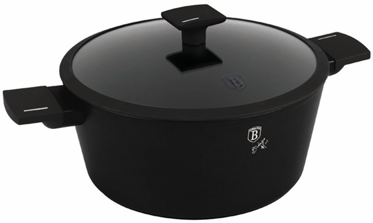 Hrnec Berlinger Haus Matte Black Collection BH-8189, 28 cm černý
