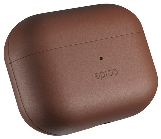 Pouzdro Epico na sluchátka AirPods 3, hnědá barva