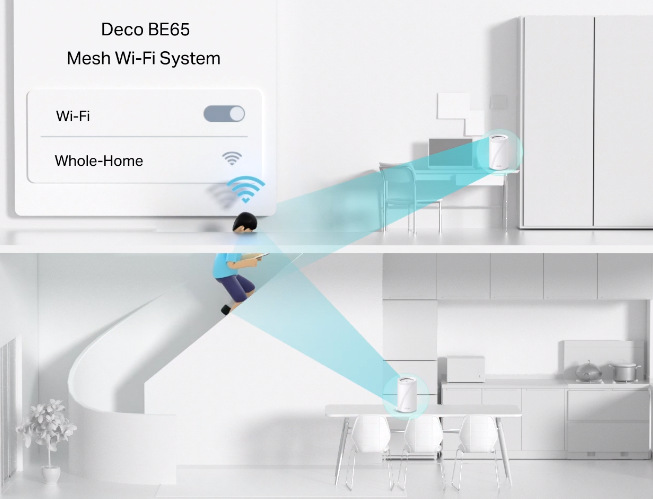 Komplexní Wi-Fi systém TP-Link Deco BE65, BE9300, Wi-Fi 7 (2 ks) bílý Komplexní Wi-Fi systém TP-Link Deco BE65, BE9300, Wi-Fi 7 (2 ks) bílý