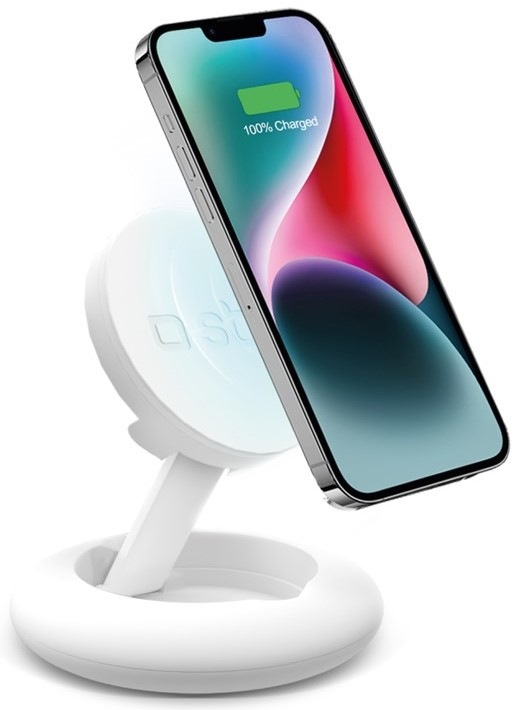 Bezdrátová nabíječka SBS MagSafe, USB-C, 10 W - bílá