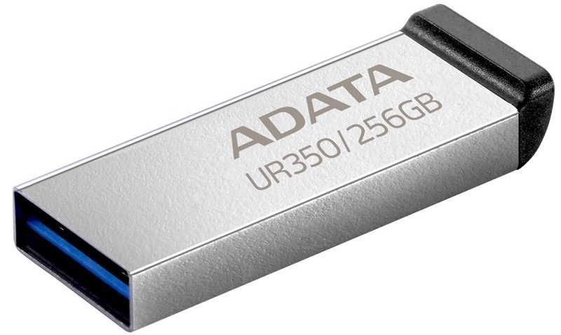 ADATA Flash Disk 256GB UR350, USB 3.2, stříbrno-černá
