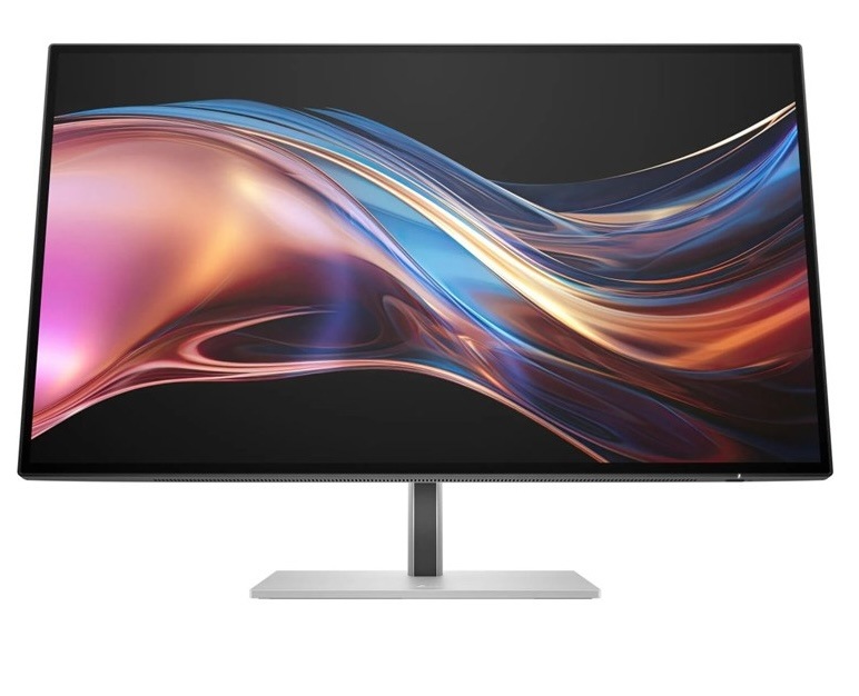 Monitor HP 727pu s LED podsvícením ve stříbrné barvě.