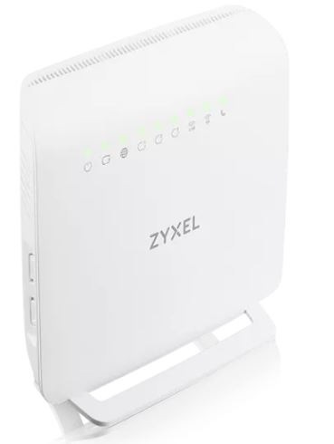 Router ZyXEL EX3501 WiFi 6 AX3000 bílý Router ZyXEL EX3501 WiFi 6 AX3000 v detailu z boční strany