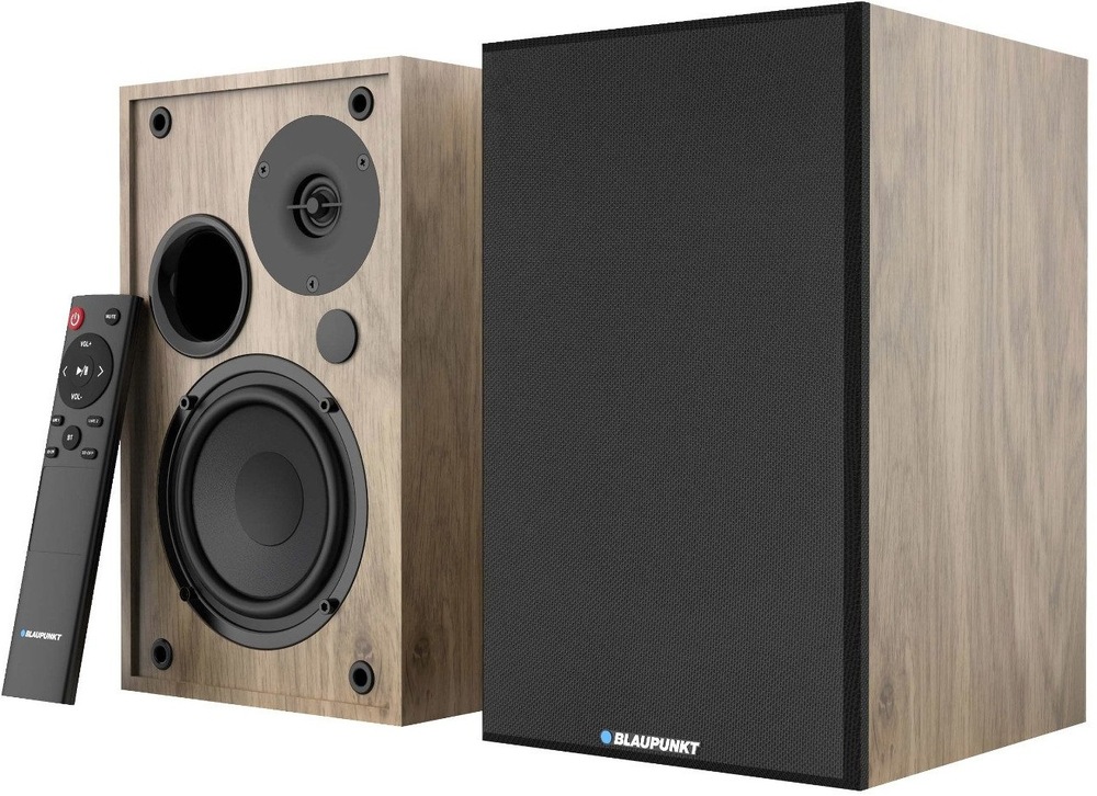Reproduktory Blaupunkt BS40 (2 ks) černé/hnědé Reproduktory s dálkovým ovládáním.