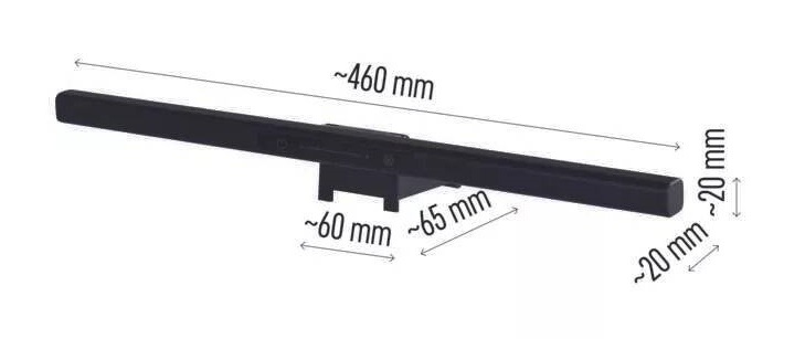 LED světlo EMOS Monitor AVA černá