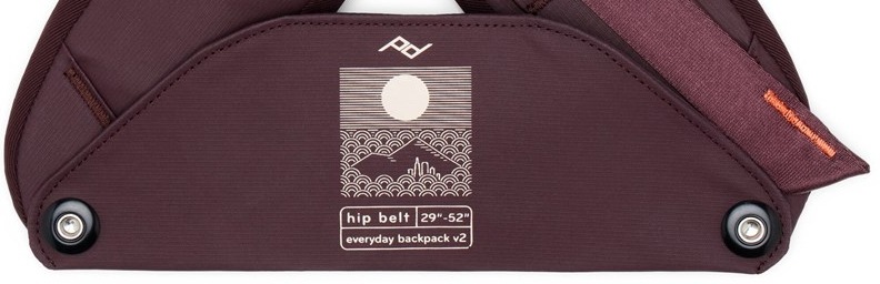 Bederní pás Peak Design Everyday Hip Belt (v2) (29-52) vínový Bederní pás Peak Design Everyday Hip Belt (v2) (29-52) vínový