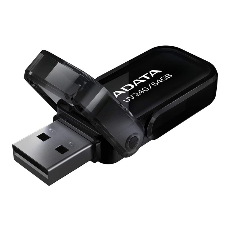 Flash USB ADATA Dash Drive UV240 64GB USB 2.0 v praktickém černém designu