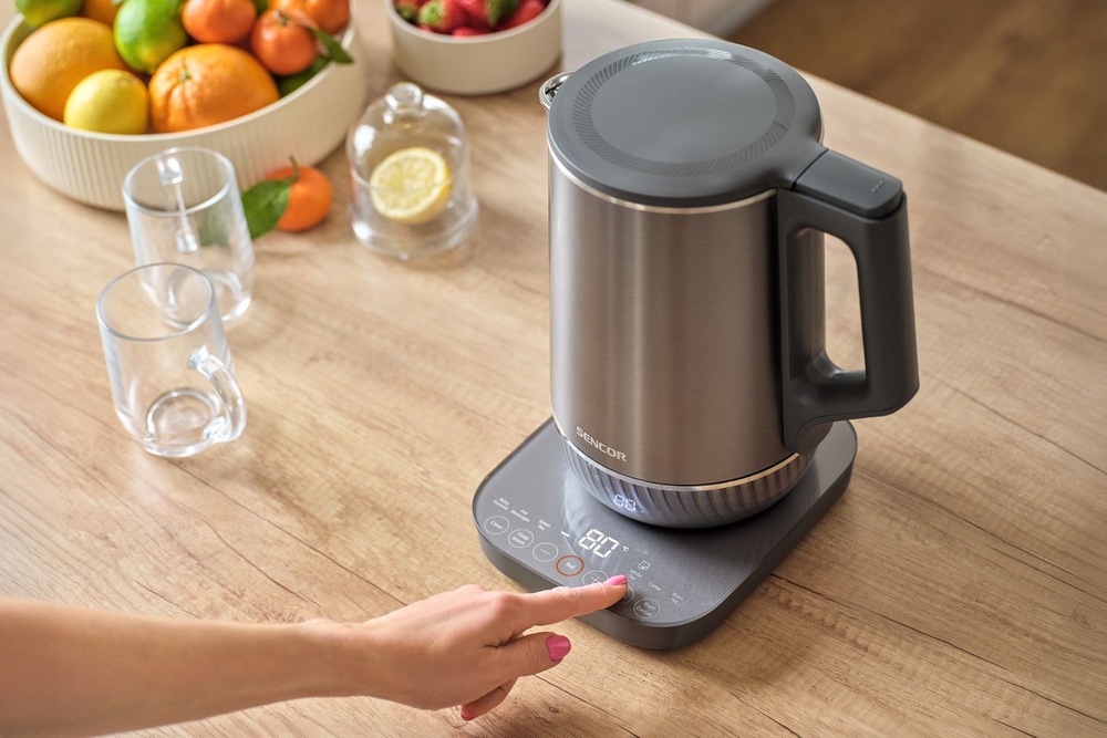 Rychlovarná konvice Sencor SWK 0850GY, 1,7 l nerez Jednoduché čištění