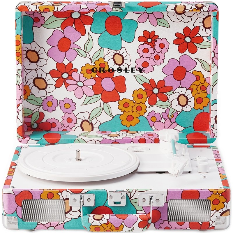 Nápaditý gramofon Crosley Cruiser Plus s barevným designem Groovy Floral